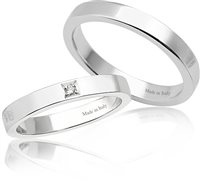 Ring Davite & Delucchi in White Gold Diamante 0.02 Ct AA002013 - AA002013
